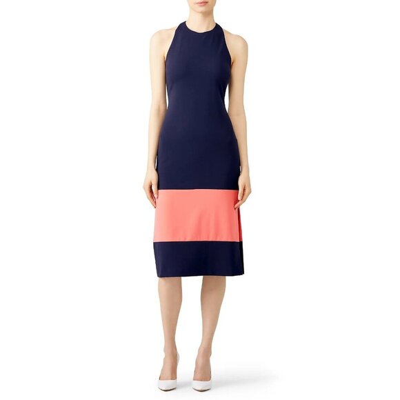 Hutch Dresses & Skirts - Hutch Anthropologie Peyton Dress Navy Blue Midi Career Fitted Women's S